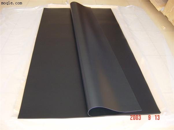深圳PVC材料厂家供应0.1mm哑黑PVC不干胶材